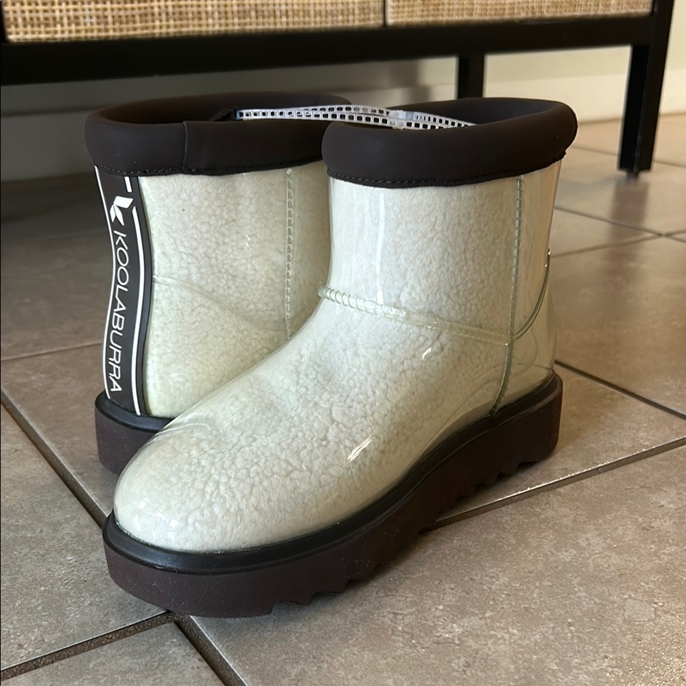 Koolaburra Cream Winter & Rain Boots